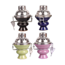 small hookah shisha windproof  change cover  with  ceramics bowl with cover